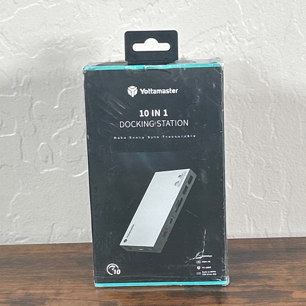 Yottamaster 10 in‎ 1 USB C Docking Station 4K HDMI 100W PD RJ45 P-D103C New